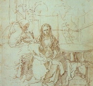 Santa famiglia in un traliccio - Durer